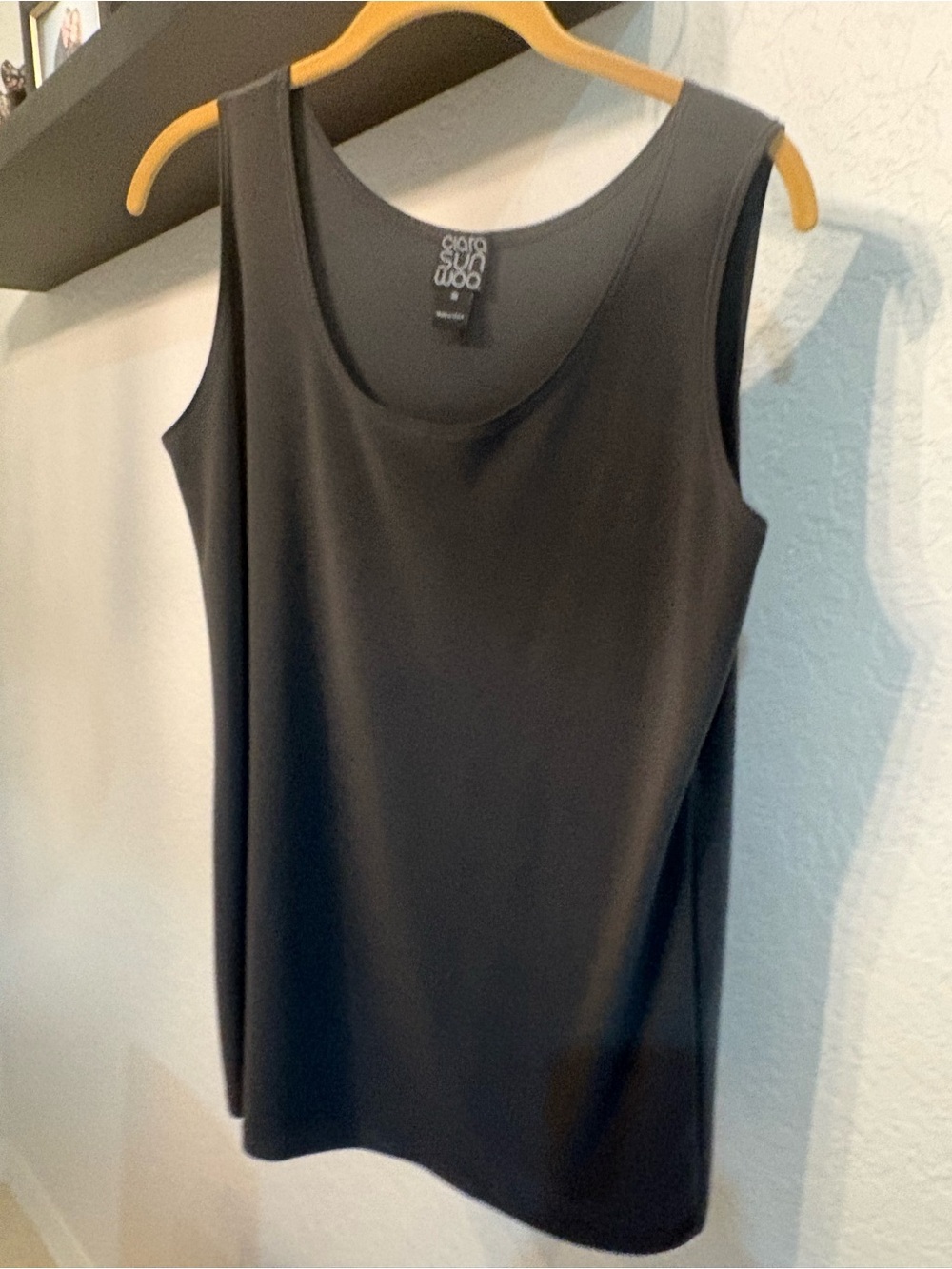 Clara Sun Woo traditional length tank — Gray